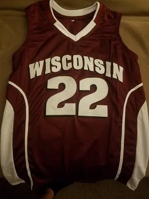 Ethan Happ Wisconsin Badgers College Basketball Throwback Jersey