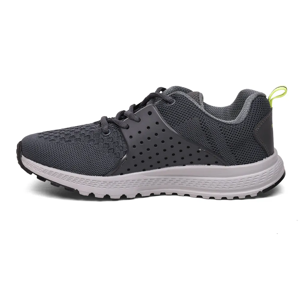 Force 10 Casual Dark Grey Lacing Shoes For Women KOYO-1 By Liberty