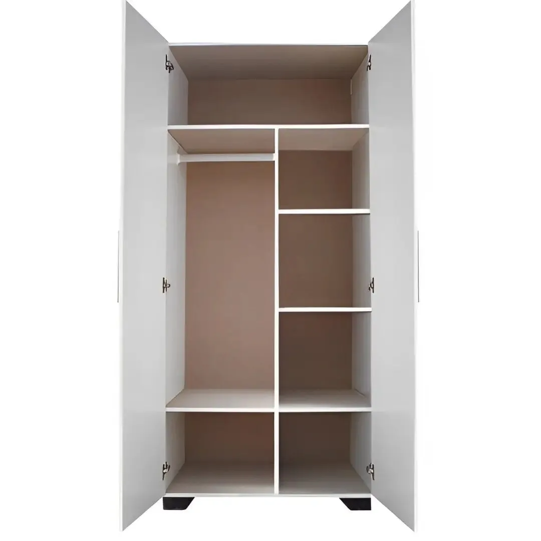 Freestanding 2 Door Wardrobe With Drawers