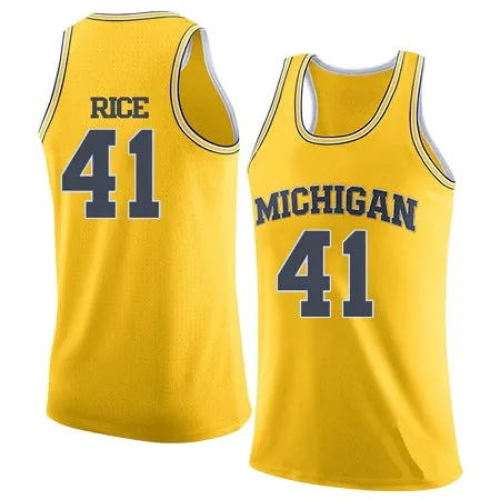 Glen Rice Michigan Wolverines College Basketball Throwback Jersey