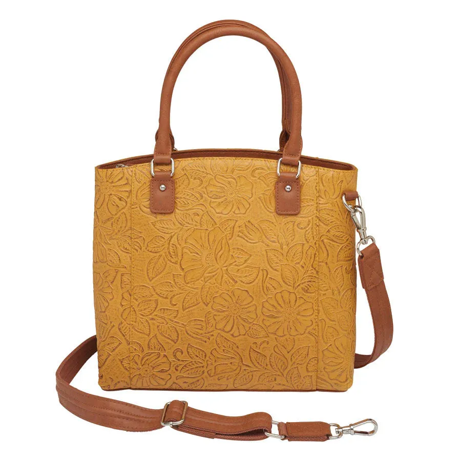 GTM Original Debossed Leather Town Tote