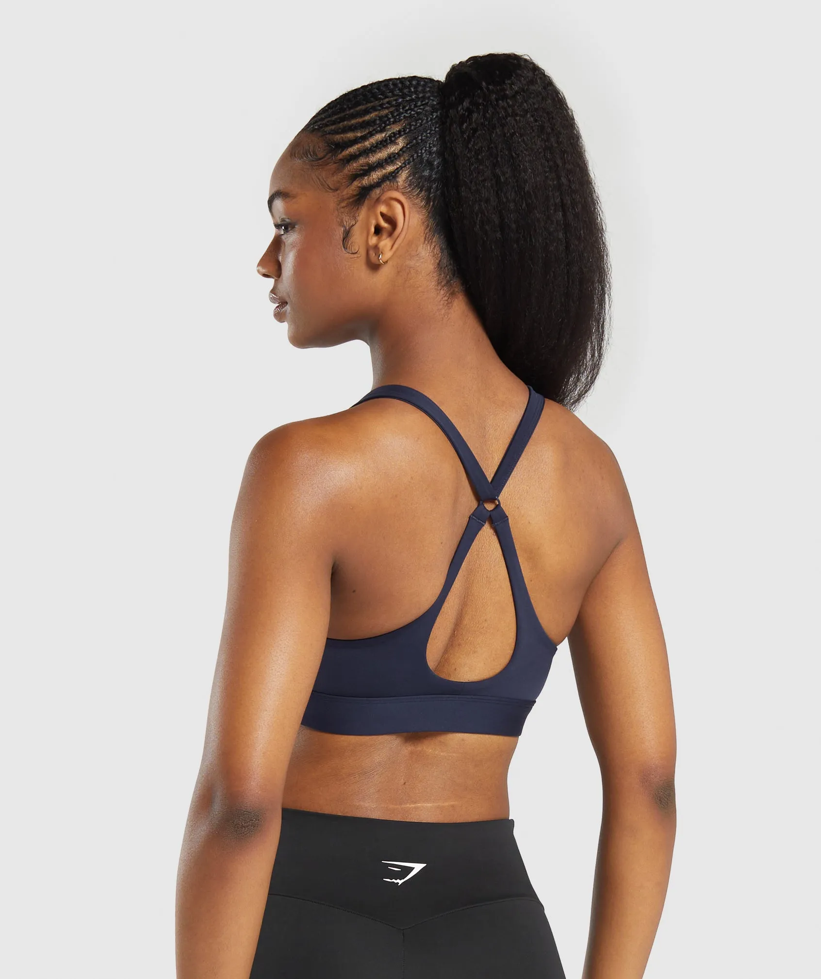 Gymshark Peek A Boo Sports Bra - Heavy Blue