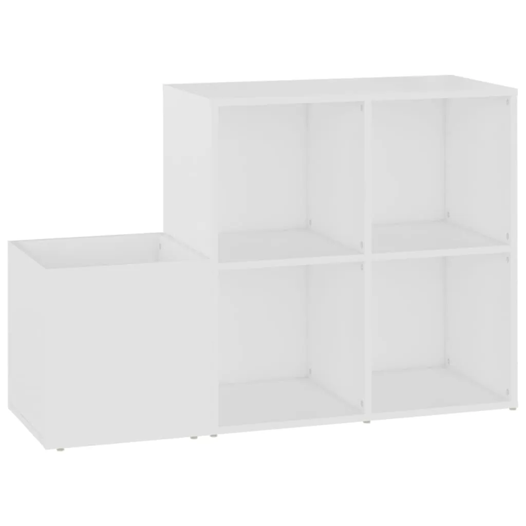 Hall Shoe Cabinet White 105x35.5x70 cm Chipboard