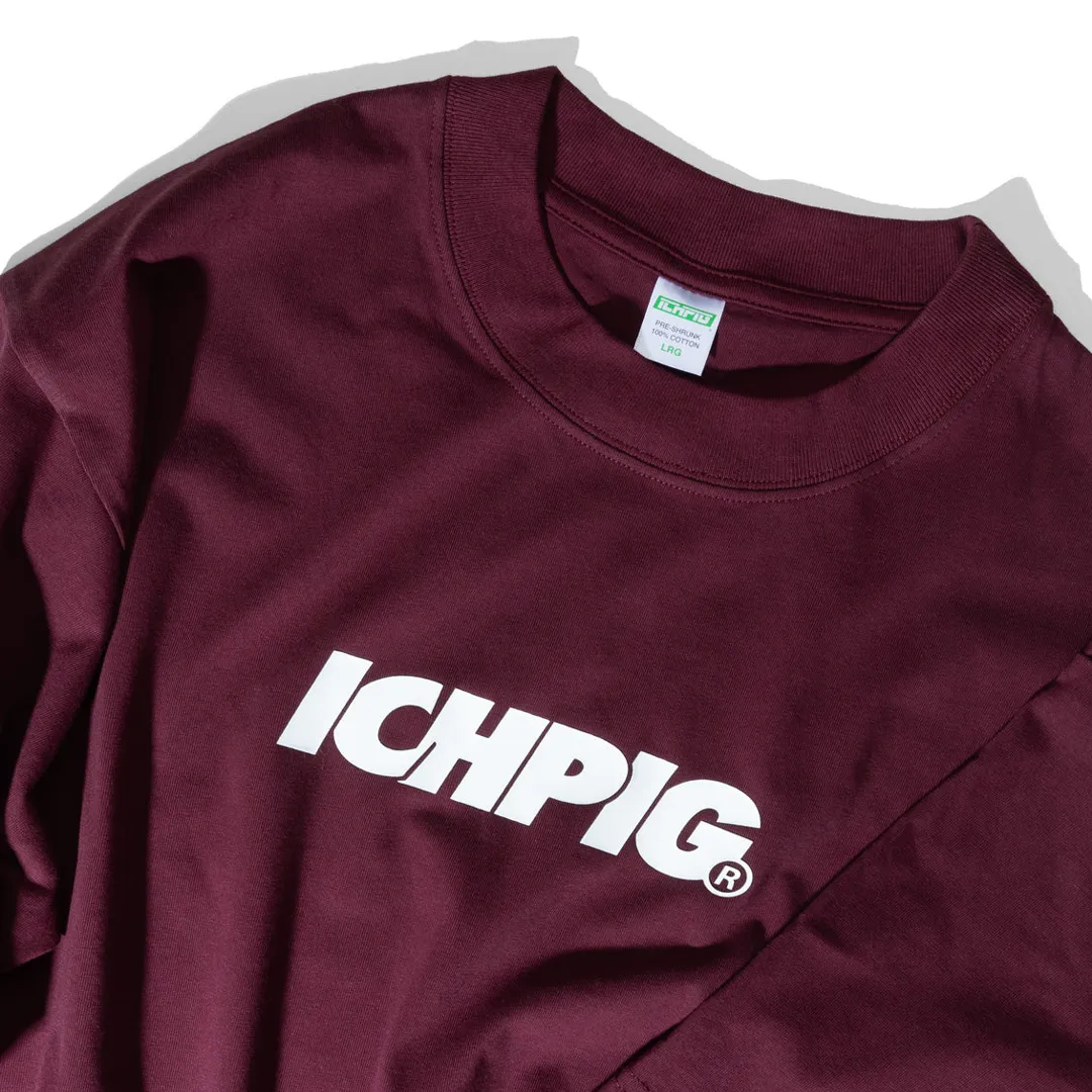 ICHPIG SPRINTERS TEE DARK MAROON/WHITE