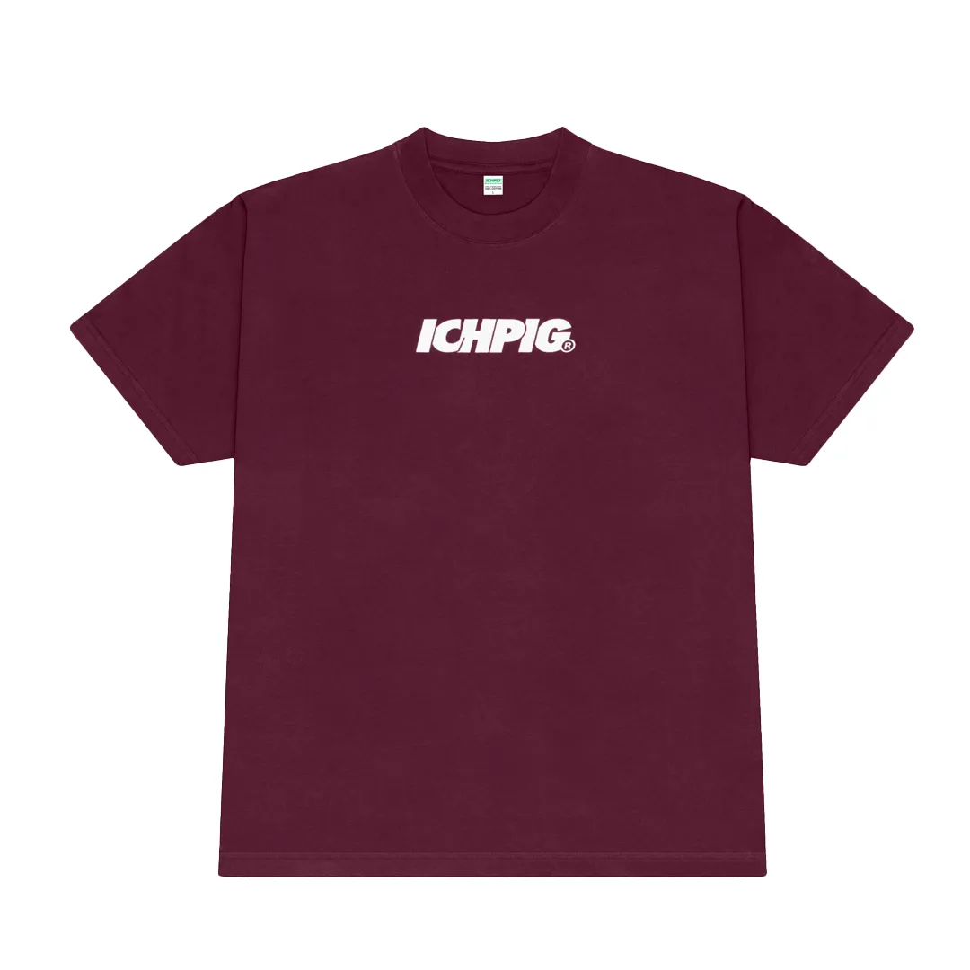 ICHPIG SPRINTERS TEE DARK MAROON/WHITE