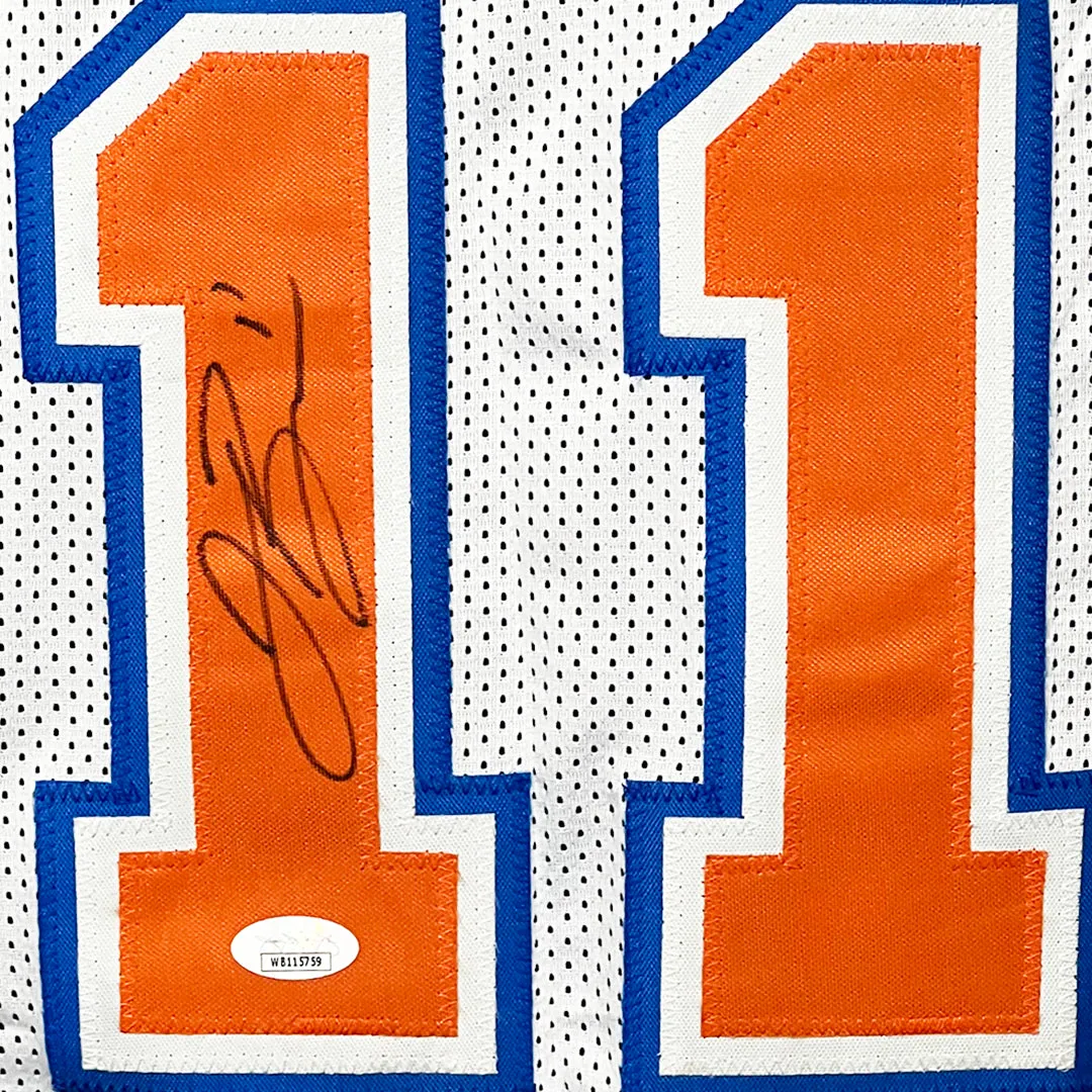 Jalen Brunson Signed New York White Basketball Jersey (JSA)