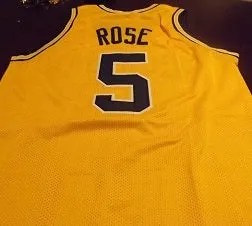 Jalen Rose Michigan Wolverines College Basketball Throwback Jersey