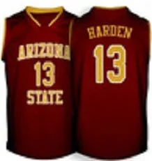 James Harden Arizona State Sun Devils College Basketball Throwback Jersey.