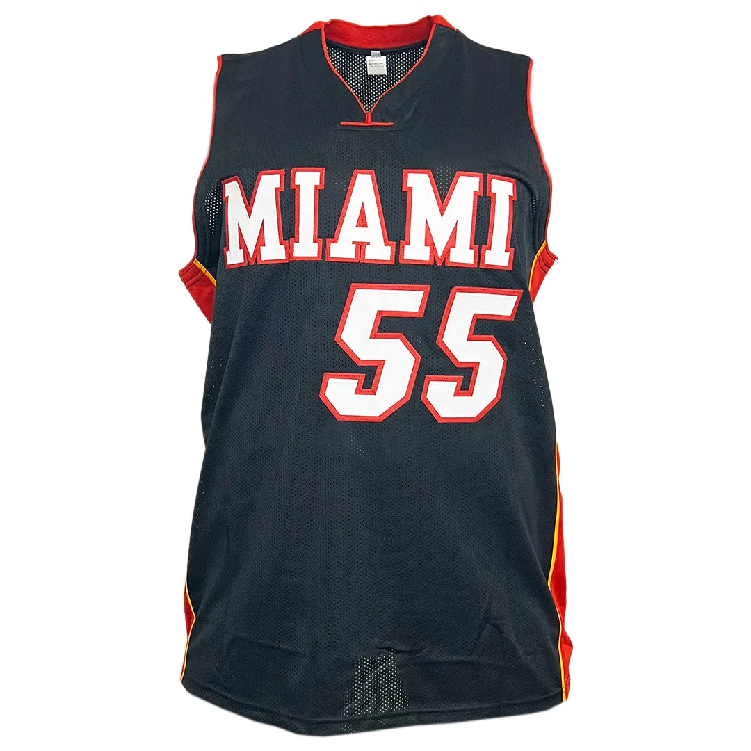 Jason Williams Signed 06 Champs Inscription Miami Black Basketball Jersey (JSA)