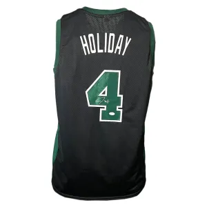 Jrue Holiday Signed Boston Black Basketball Jersey (JSA)