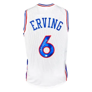 Julius Erving Signed Philadelphia White Basketball Jersey (JSA)