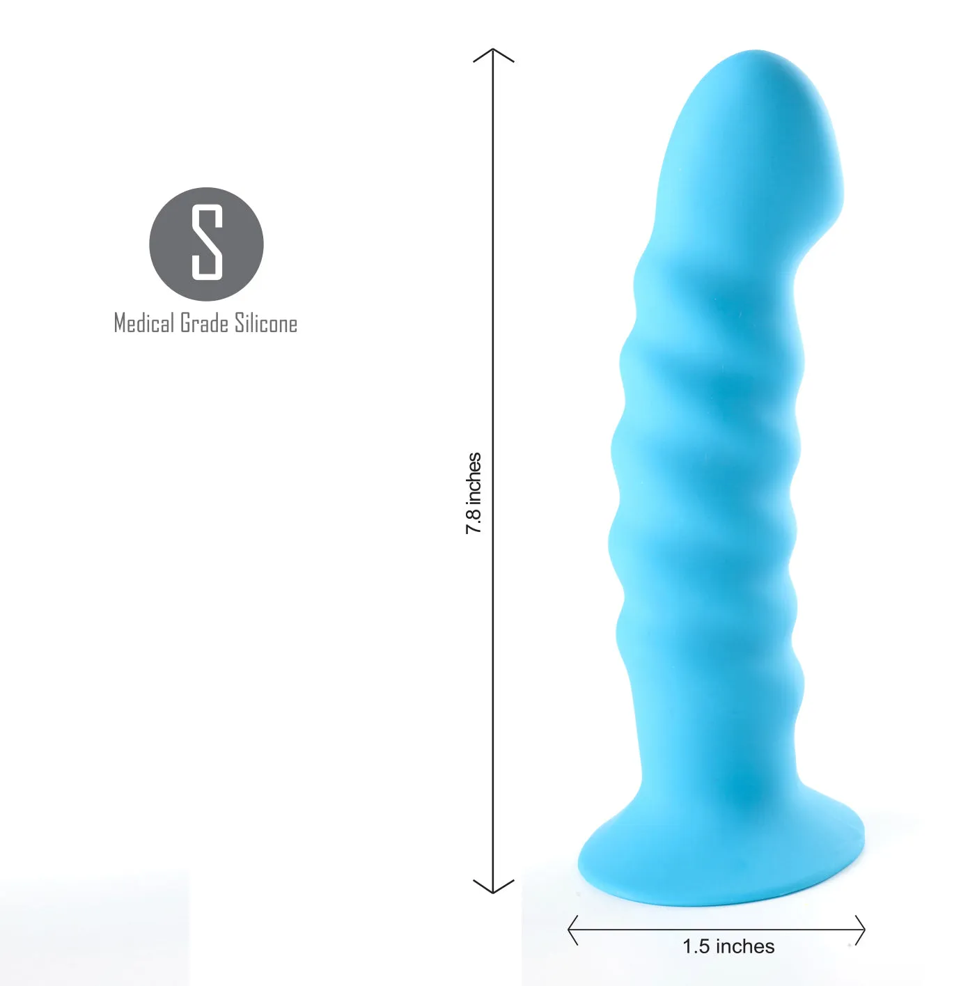 Kendall Silicone Dildo - Blue