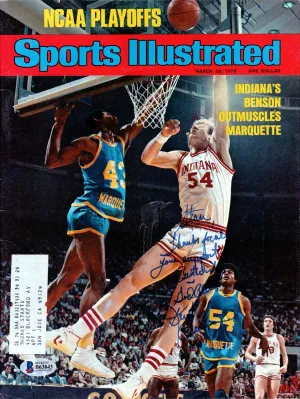 Kent Benson Autographed Sports Illustrated Magazine Indiana Hoosiers "To Stan" Beckett BAS #B63843