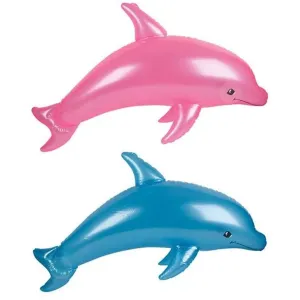 Kicko Inflatable Pearlized Dolphin Pool Toys - 2 Pack Colors May Vary - Assorted Colors 40