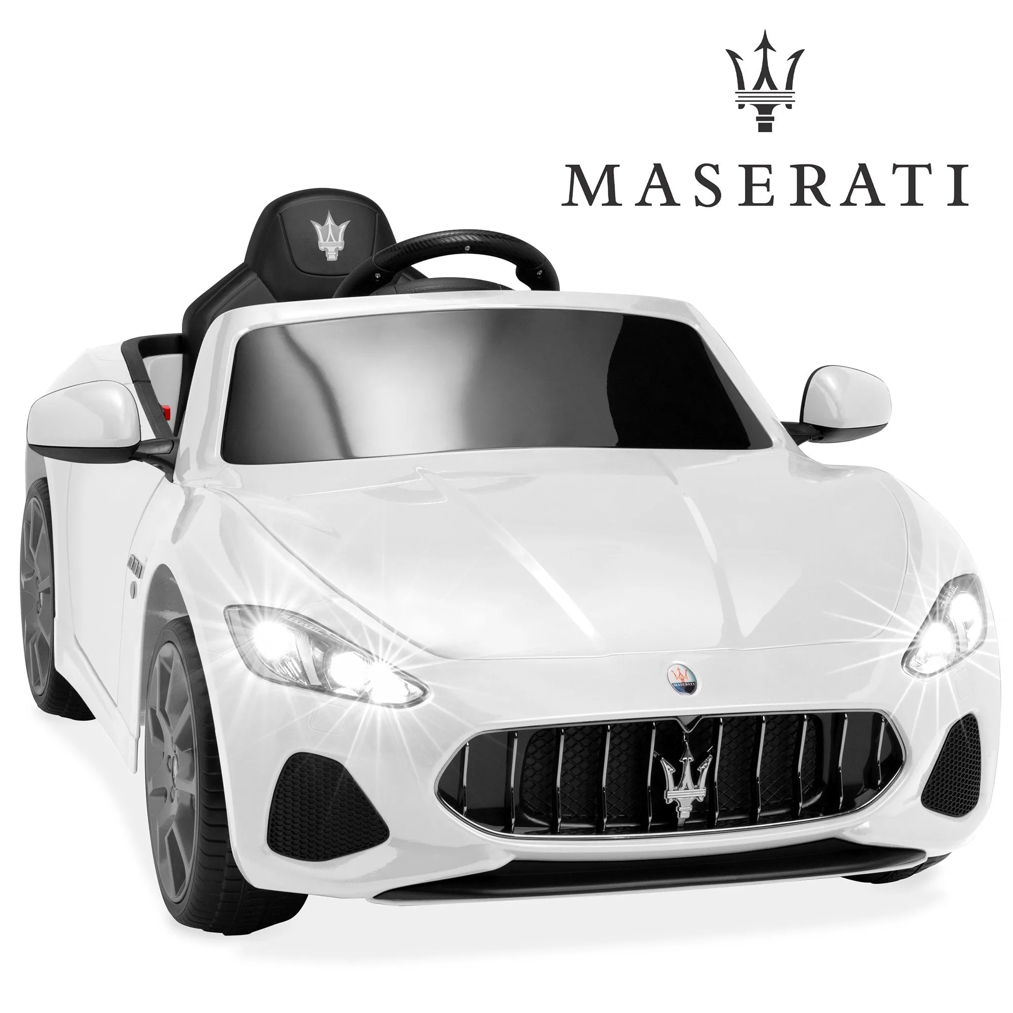 Kids 12V Licensed Maserati GranCabrio Ride On Car w/ Remote Control, AUX