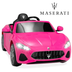 Kids 12V Licensed Maserati GranCabrio Ride On Car w/ Remote Control, AUX