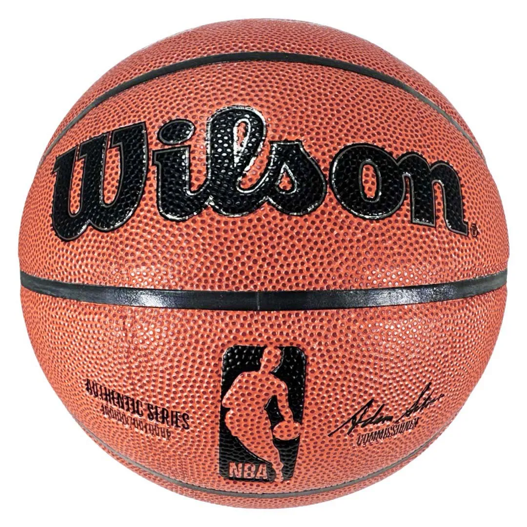 Larry Bird and Magic Johnson Signed NBA Wilson Authentic Series Basketball (Beckett)