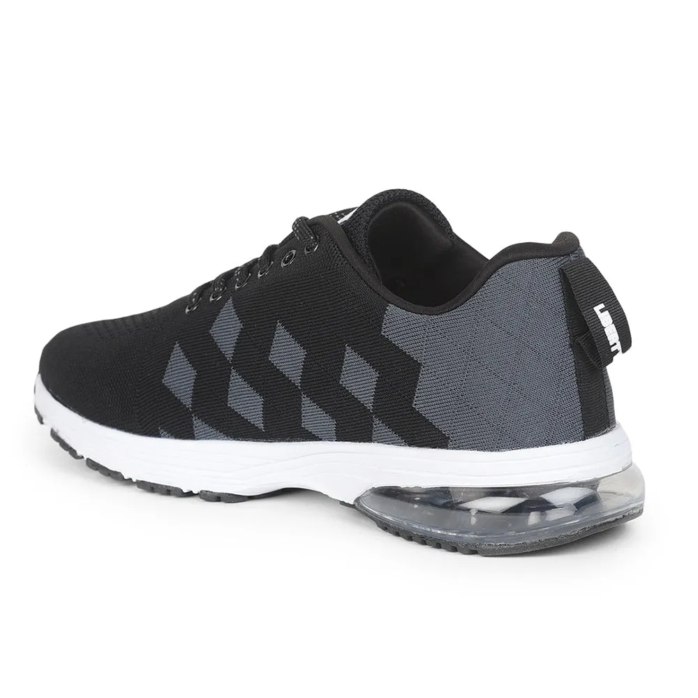 Leap7x Lacing Sports Shoes For Men (Black) CAPSULE-10 By Liberty