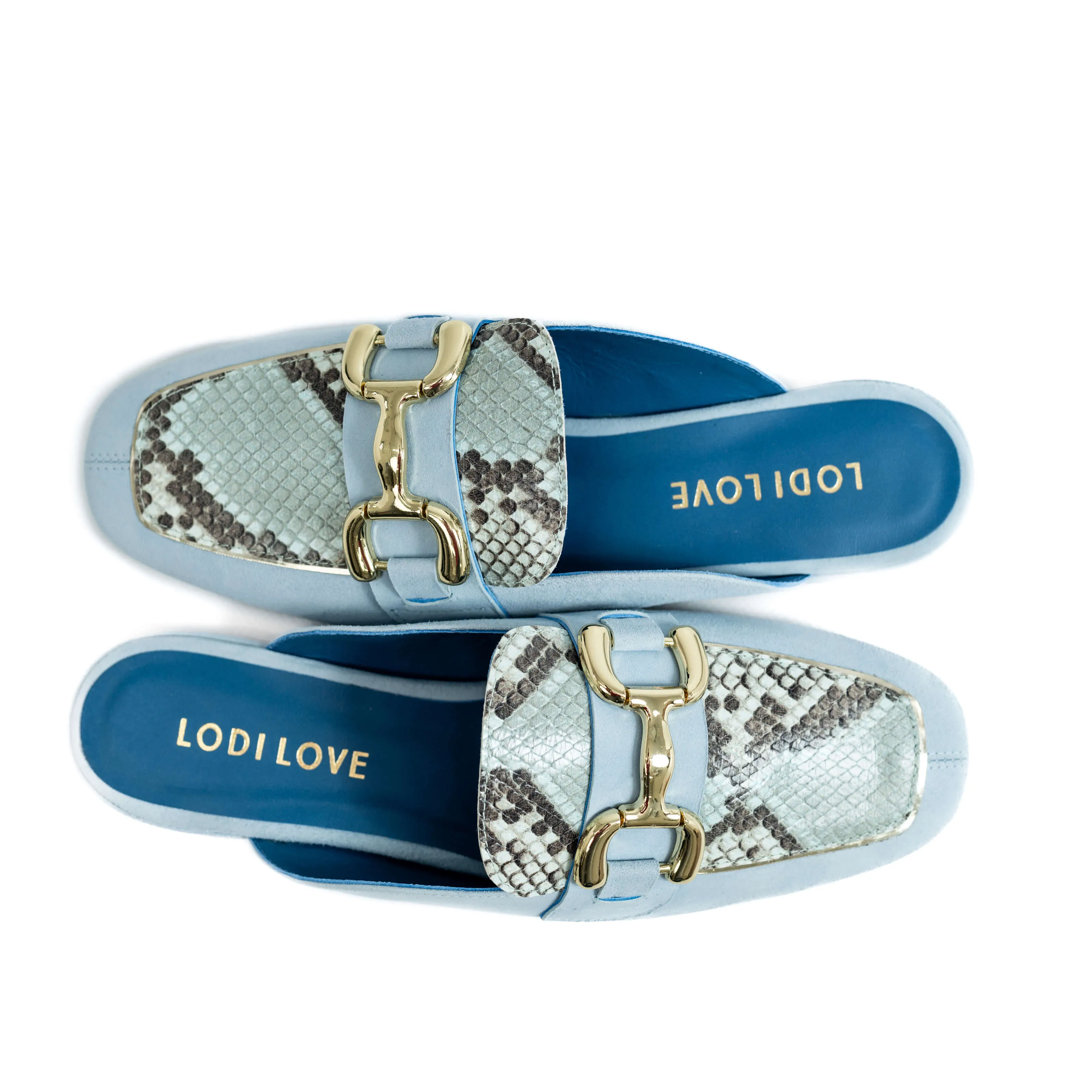 LODI LOVE Powder Blue Mules