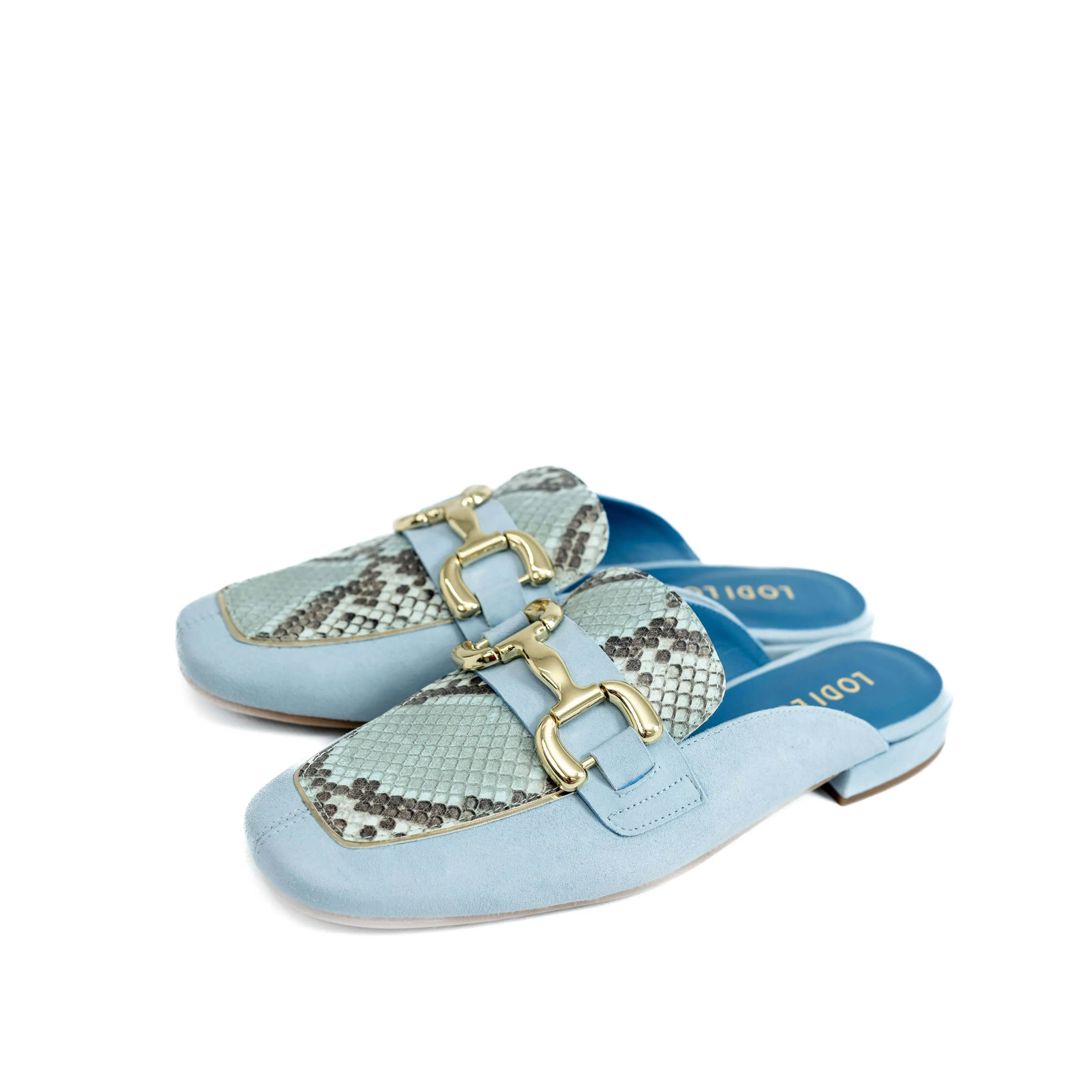 LODI LOVE Powder Blue Mules