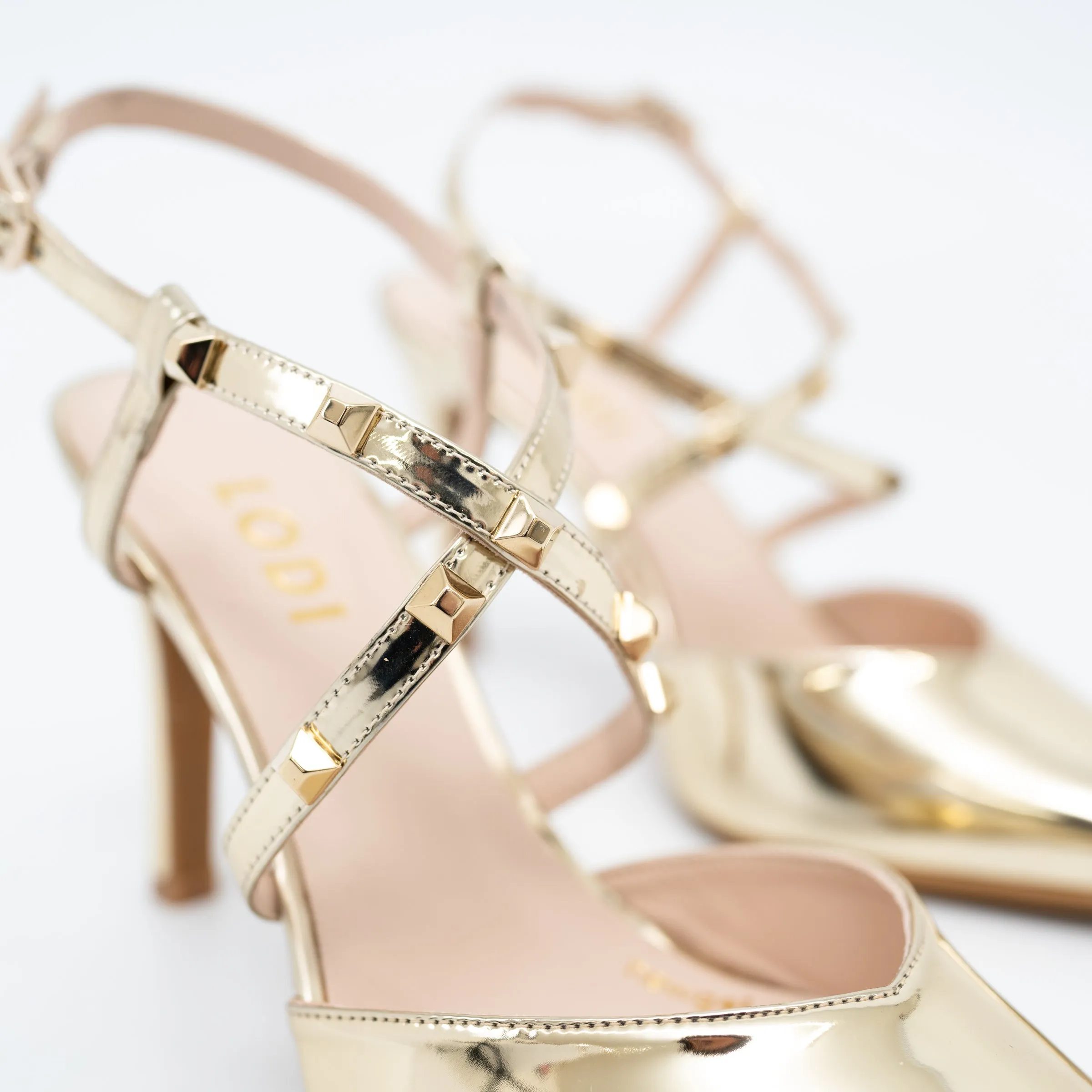 LODI RASIUN Gold Sandals