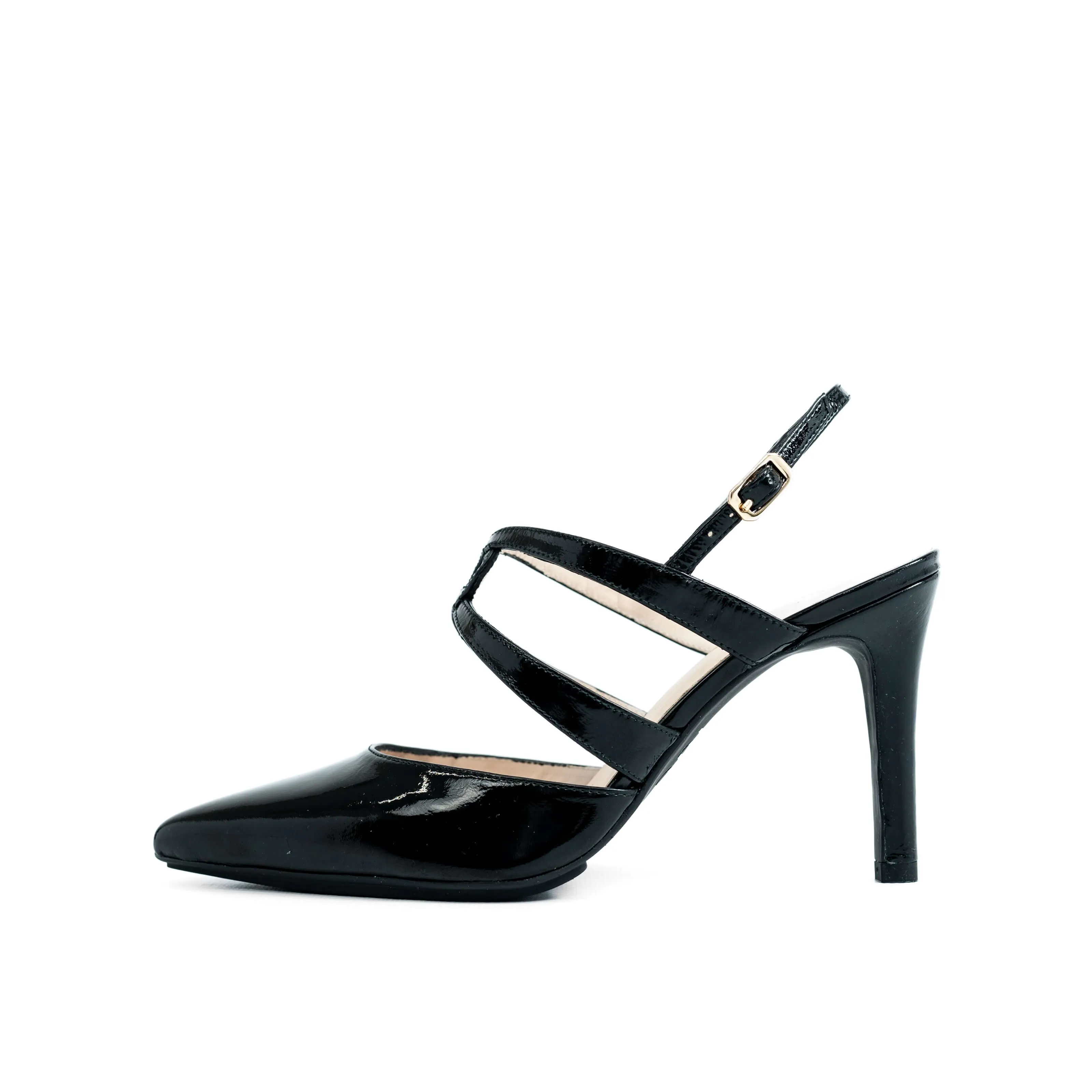 LODI Rianes Black Slingback High Heels