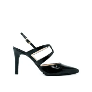 LODI Rianes Black Slingback High Heels