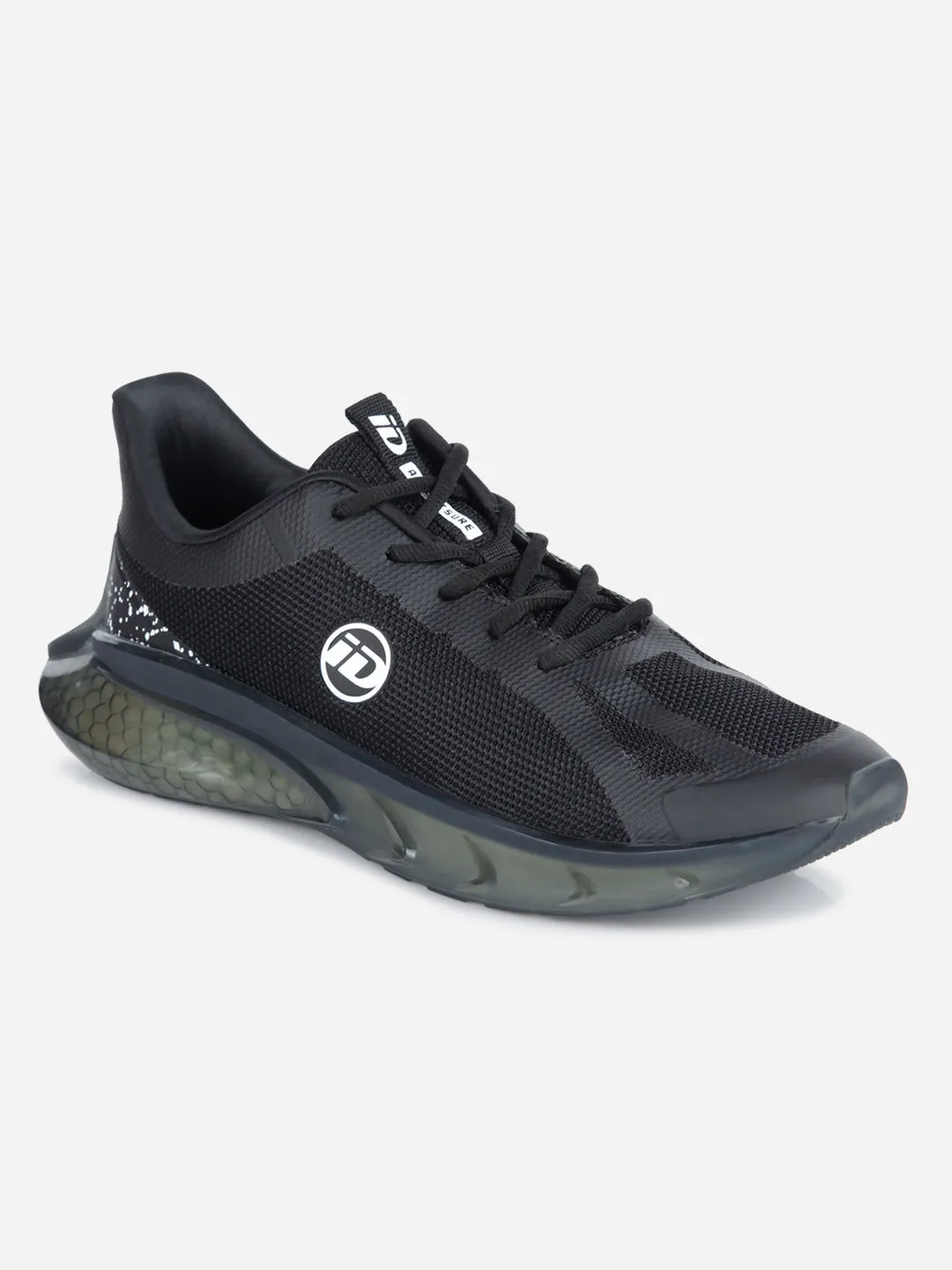 Men's Black Lace Up Sneaker (ID7514)