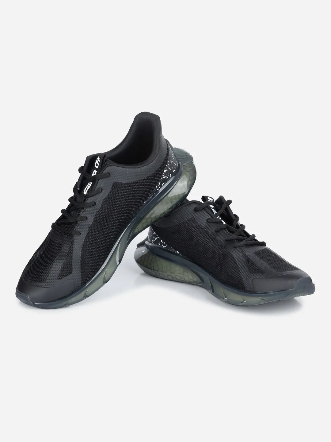 Men's Black Lace Up Sneaker (ID7514)