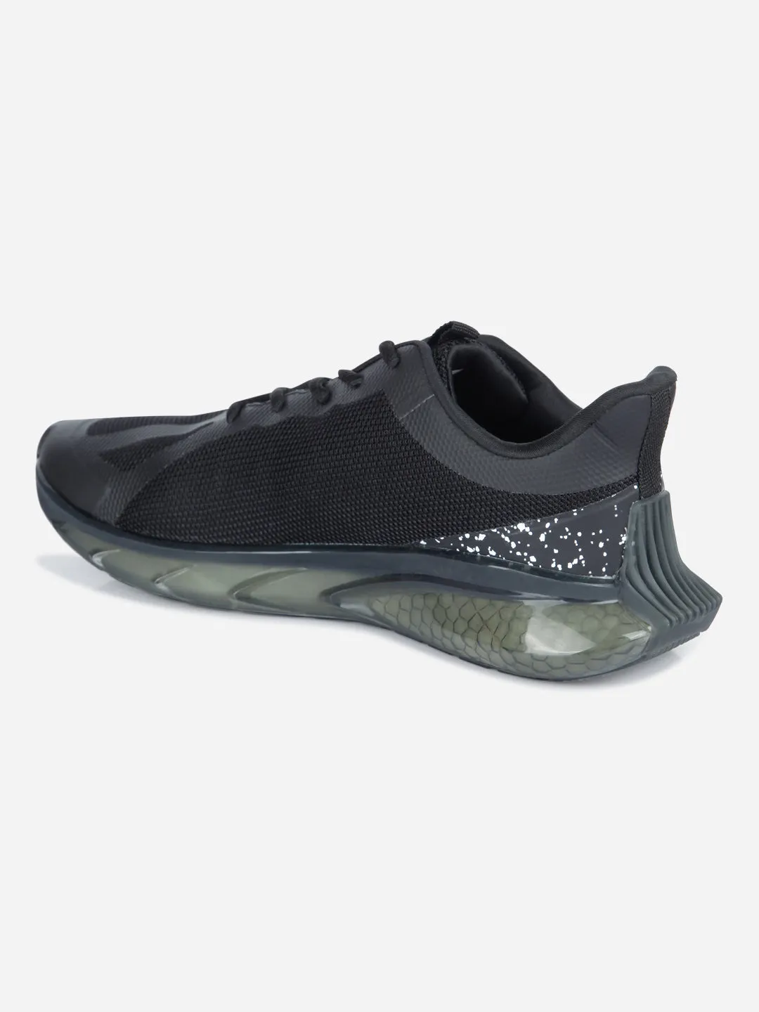 Men's Black Lace Up Sneaker (ID7514)