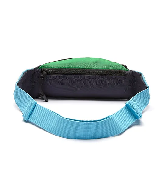 Men’s Colorblock Canvas Zip Fanny Pack Abime Malachite Azur