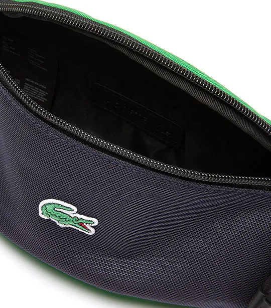 Men’s Colorblock Canvas Zip Fanny Pack Abime Malachite Azur