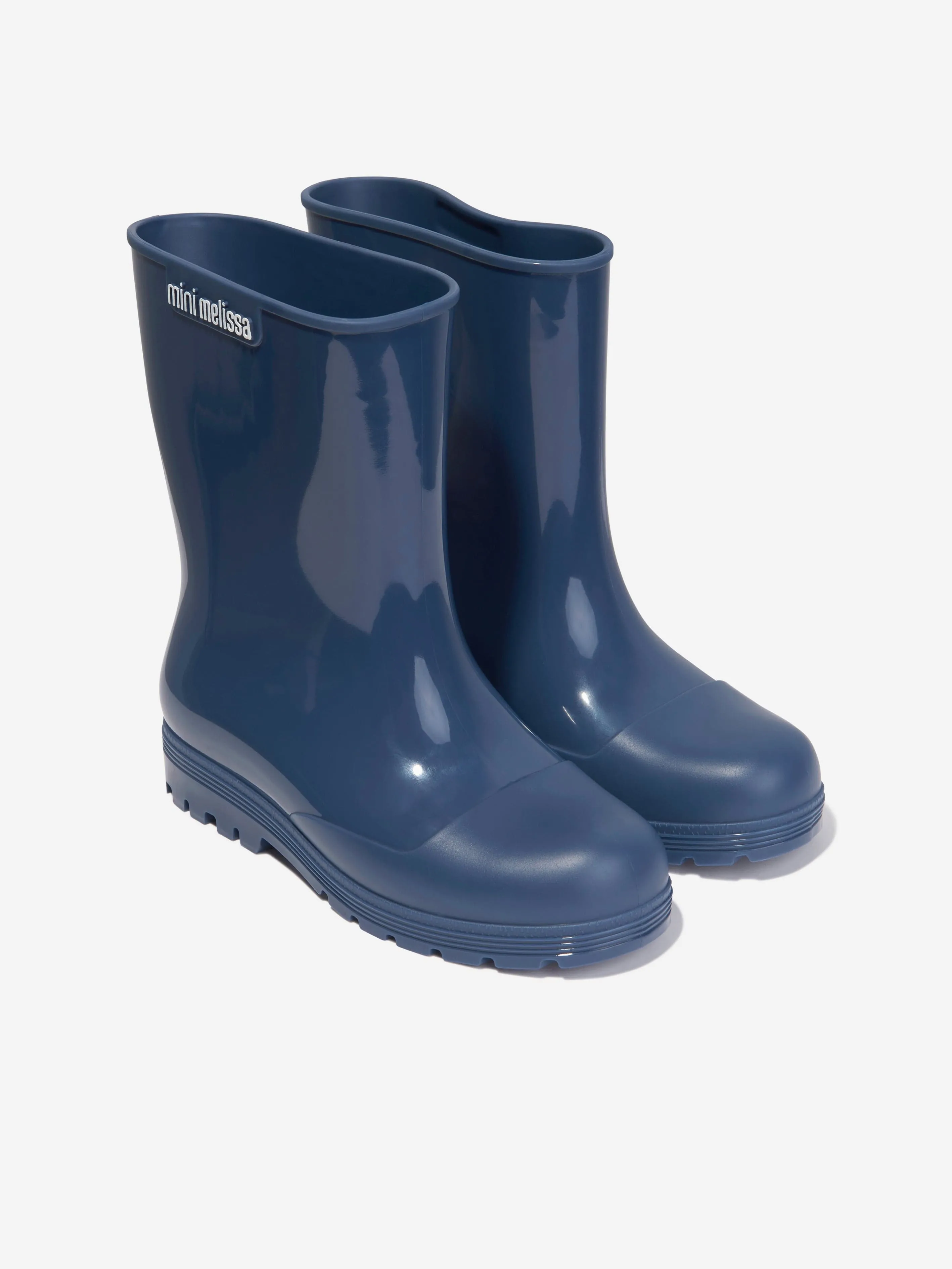 Mini Melissa Girls Welly Boots in Navy