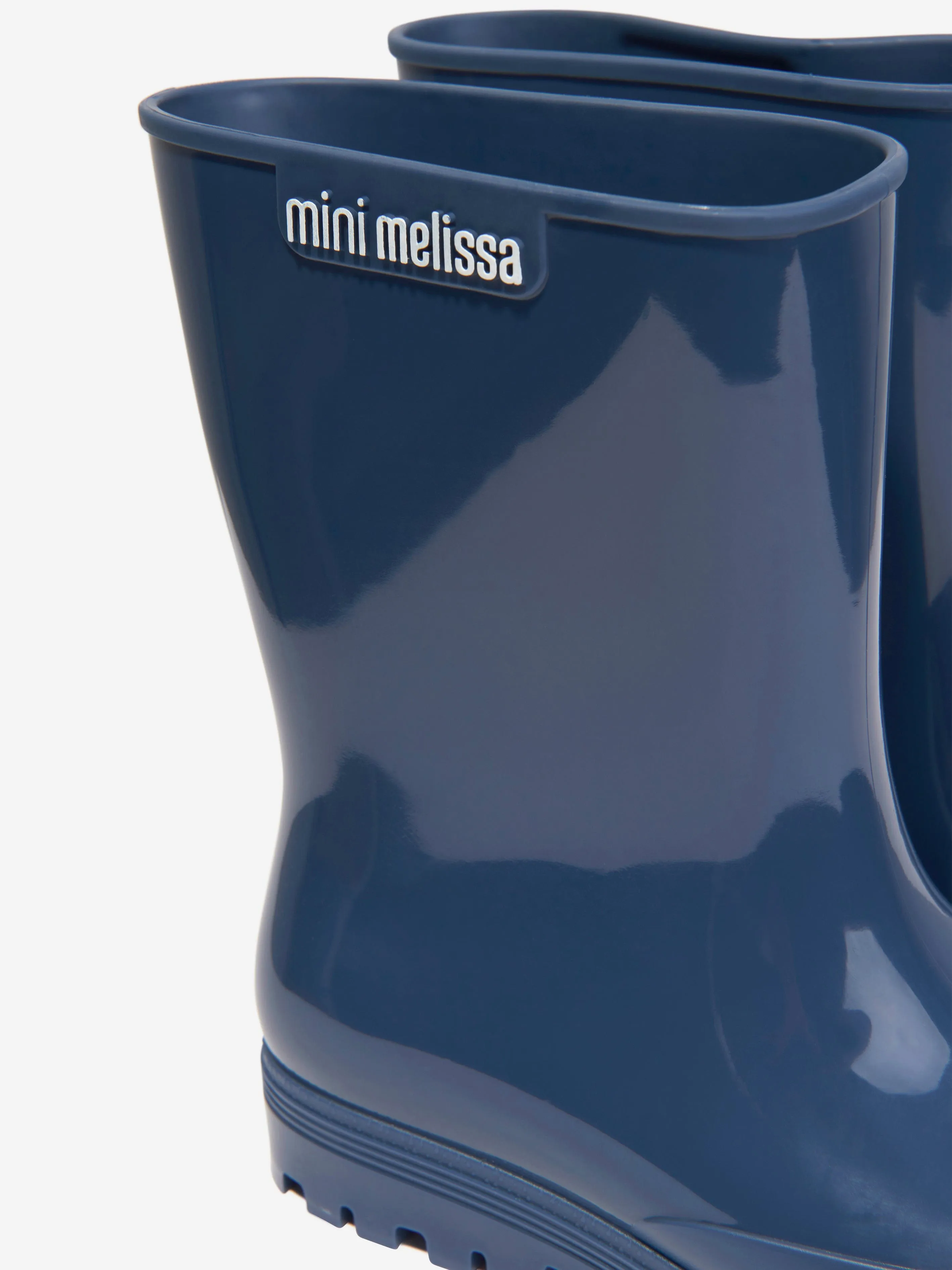 Mini Melissa Girls Welly Boots in Navy