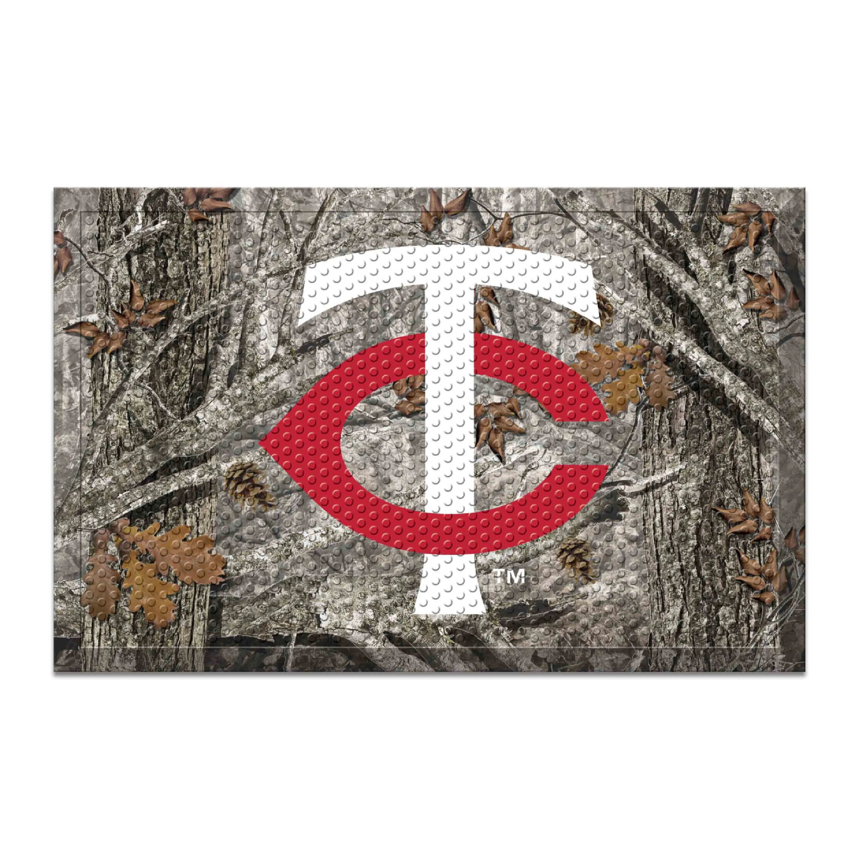 Minnesota Twins Rubber Scraper Door Mat Camo