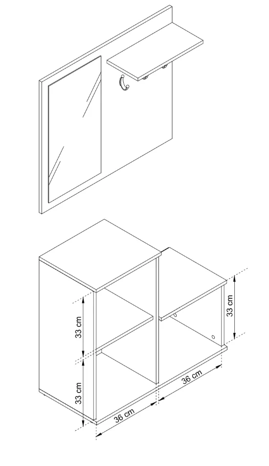 Monti Hallway Set