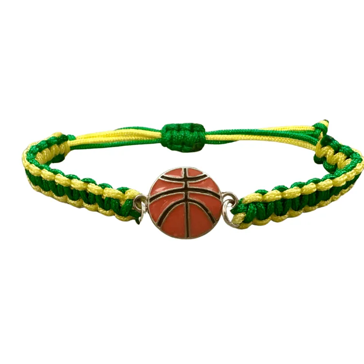 Multi Colored Basketball Rope Bracelet - Pick Color