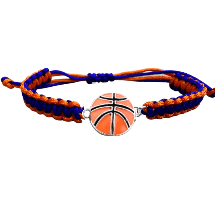 Multi Colored Basketball Rope Bracelet - Pick Color