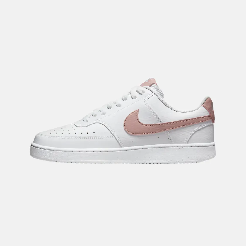 Nike Court Vision Low Next Nature Women's Basketball Shoes -White/Pink Oxford