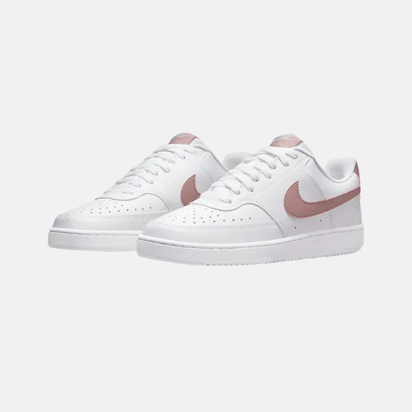 Nike Court Vision Low Next Nature Women's Basketball Shoes -White/Pink Oxford