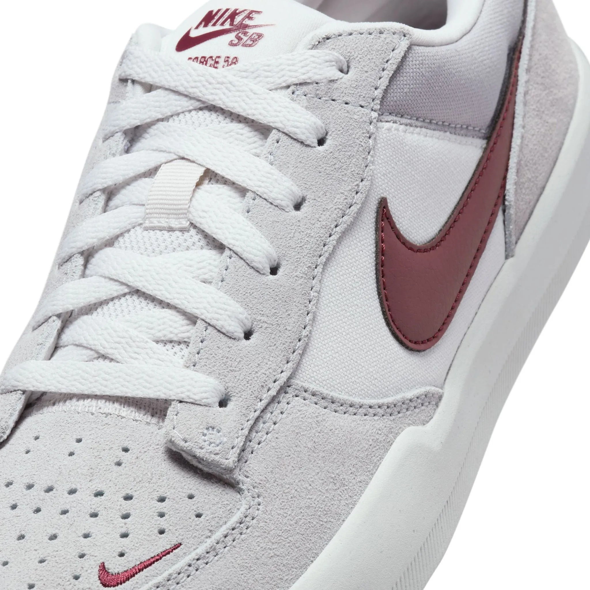 Nike Force 58 Platinum Tint / Dark Team Red