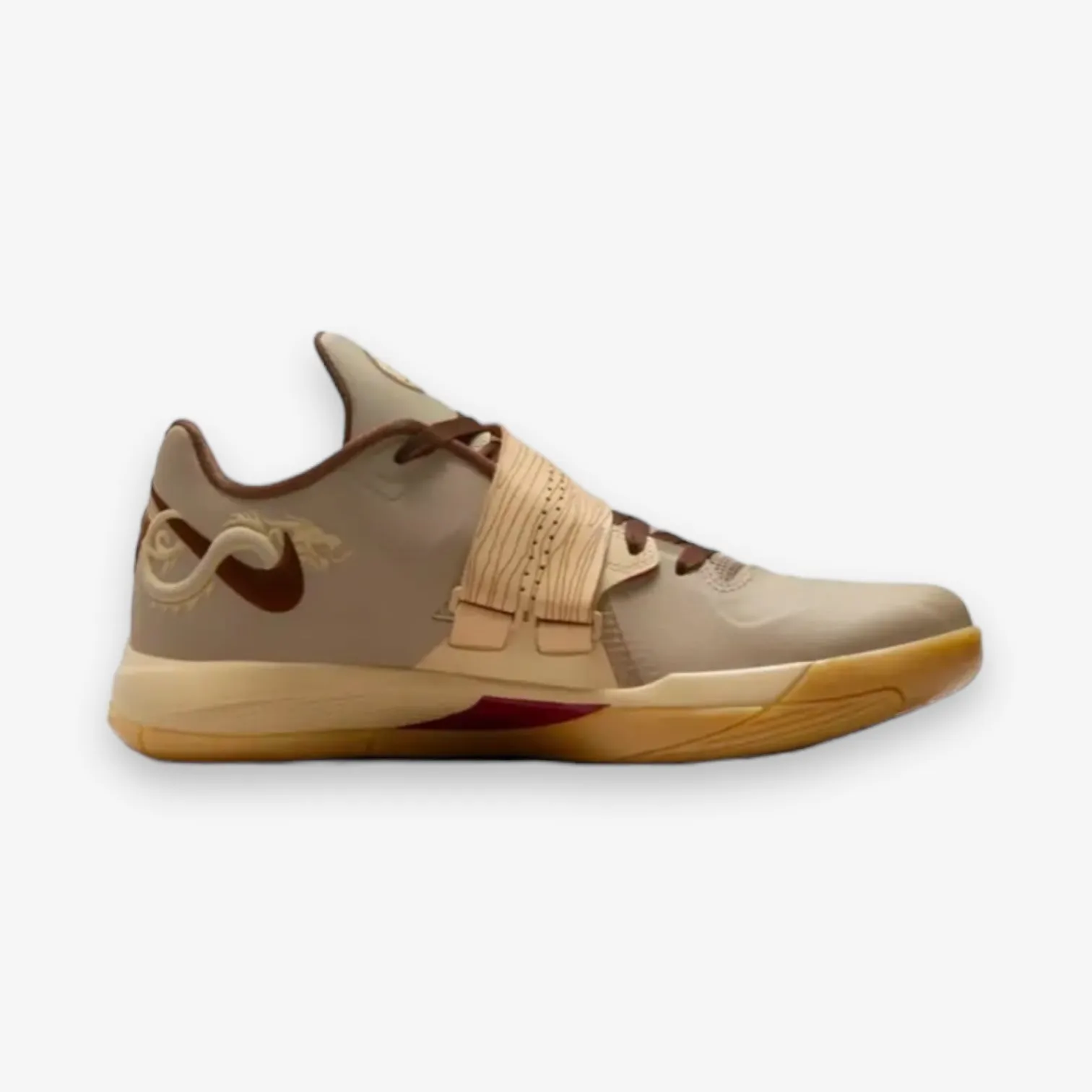 Nike KD IV khaki Nobel Red Sesame FJ4189-200