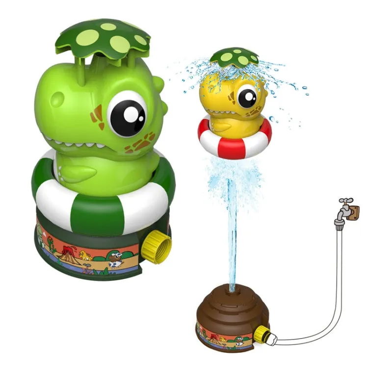 Outdoor Beach Dinosaur Sprinkler Drama Water Toys, Style: Yellow   1 Plug