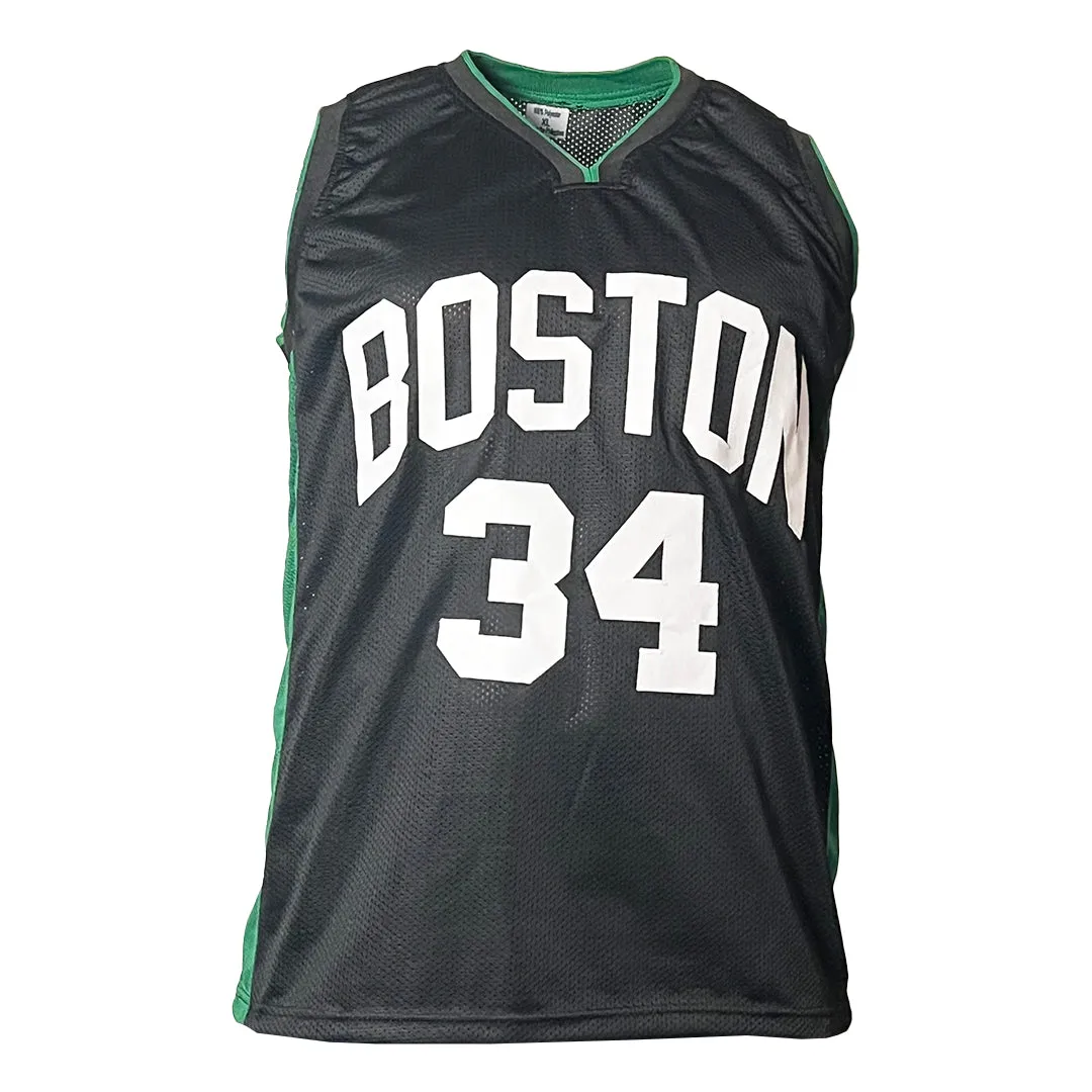 Paul Pierce Signed Boston Black Basketball Jersey (JSA)