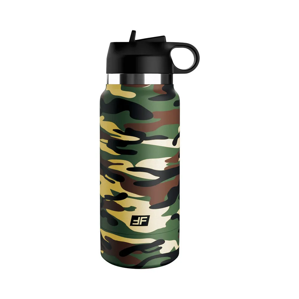 PDX Plus Fap Flask Happy Camper Discreet Stroker Camo Frosted