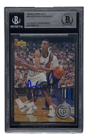 Penny Hardaway Signed Slabbed Orlando Magic 1993-94 Upper Deck #484 BAS