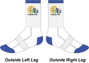 PICKLEBALL NSW- Crew Socks (White)