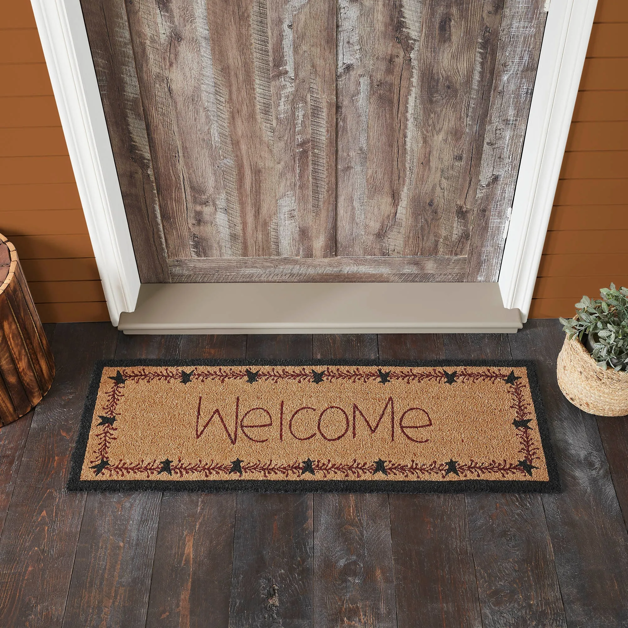 Pip Vinestar Coir Welcome Rug Rect 17x48 **BACKORDERED UNTIL JANUARY 2025**