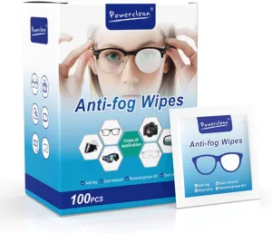 Powerclean Anti-Fog Wipes