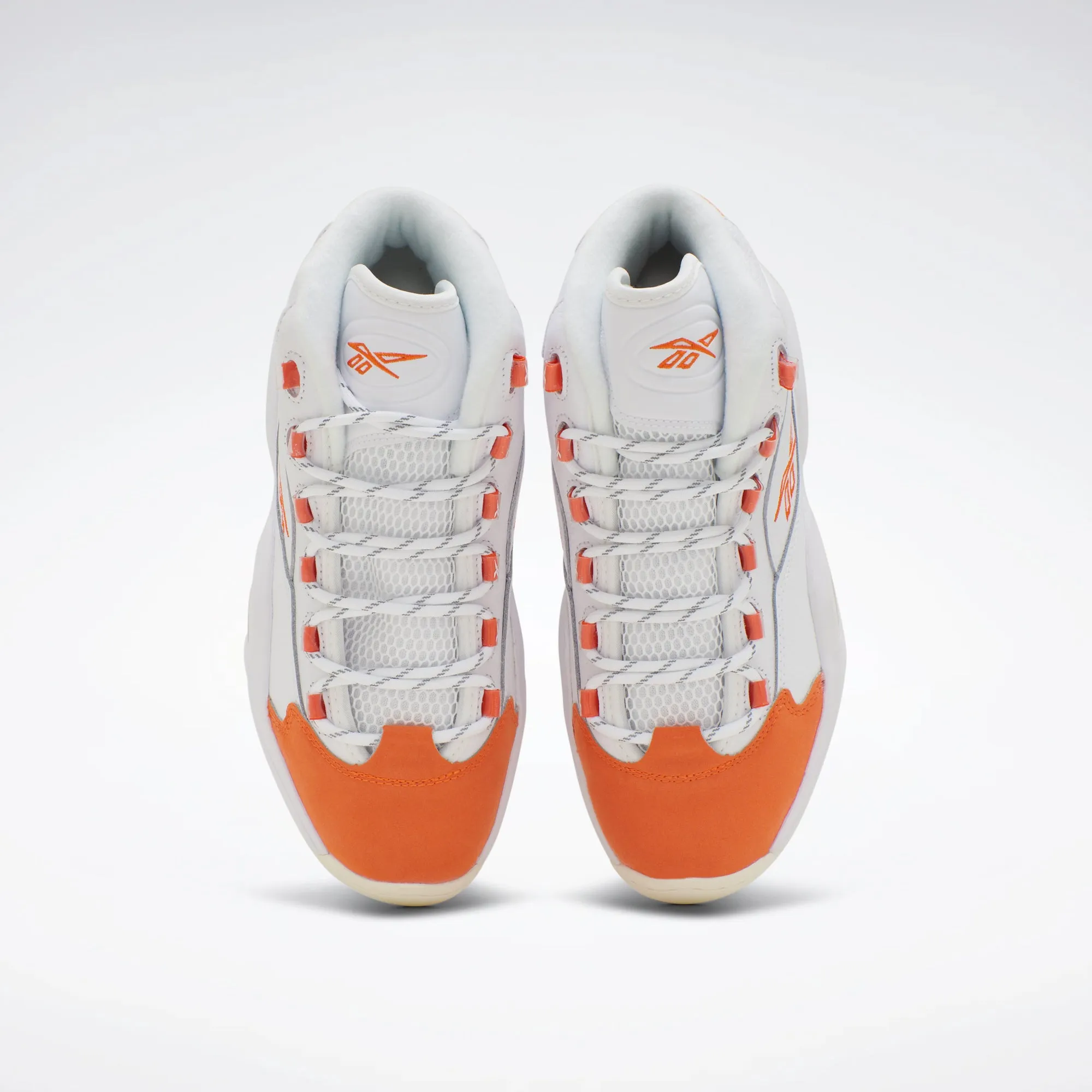 Question Mid Shoes White/Smash Orange/Chalk